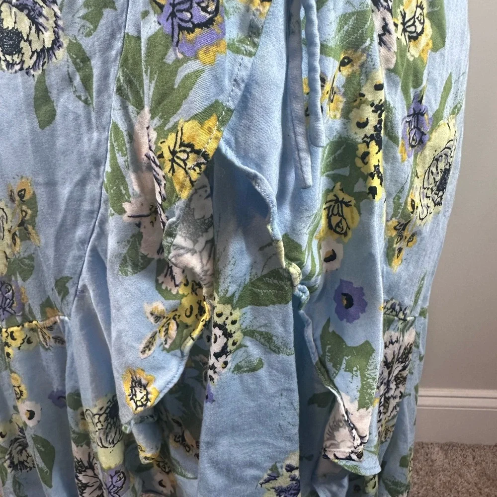 ⭐️Host Pick ⭐️Free People light blue spaghetti strap dress size medium - Picture 7 of 16